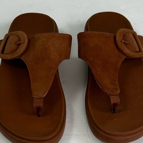 Vionic Activate RX Recovery Argan Brown Suede Platform Sandals Womens 9 Comfort - Picture 15 of 15